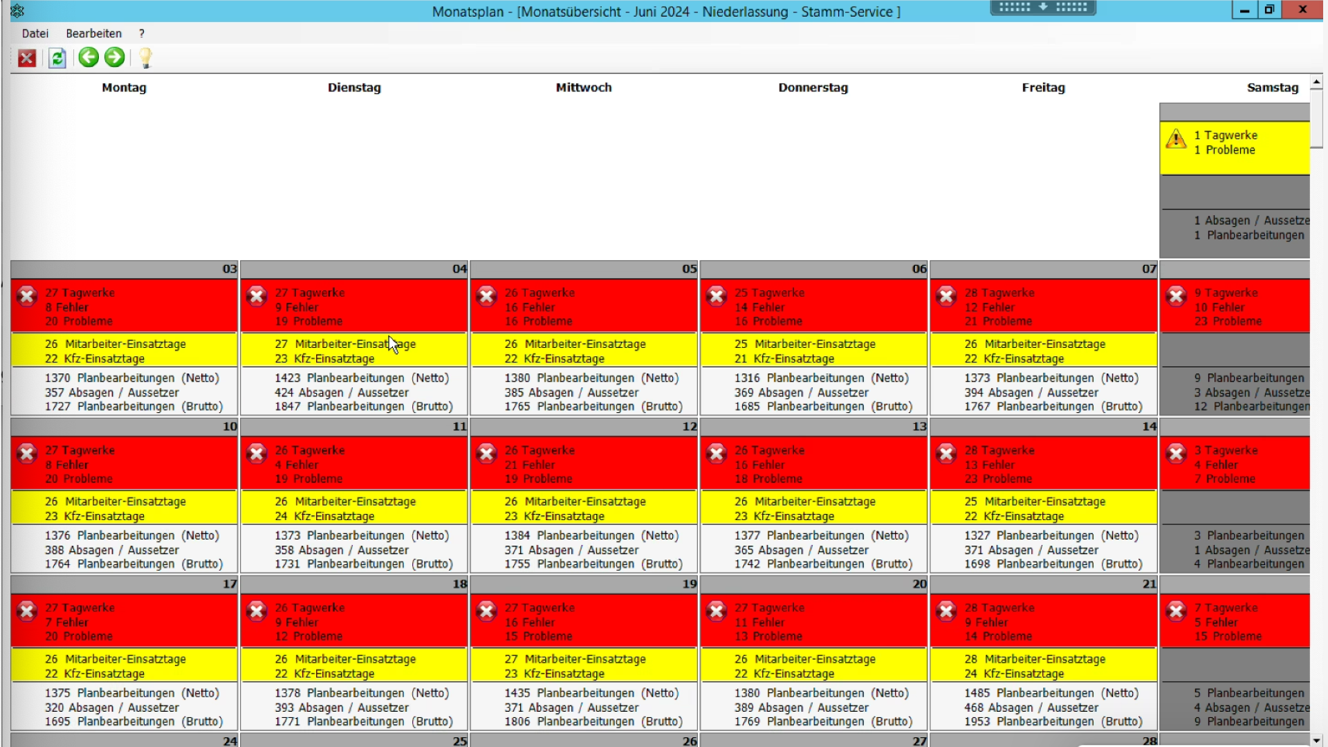 Legacy software screenshot showing dense desktop workflows and contextual controls