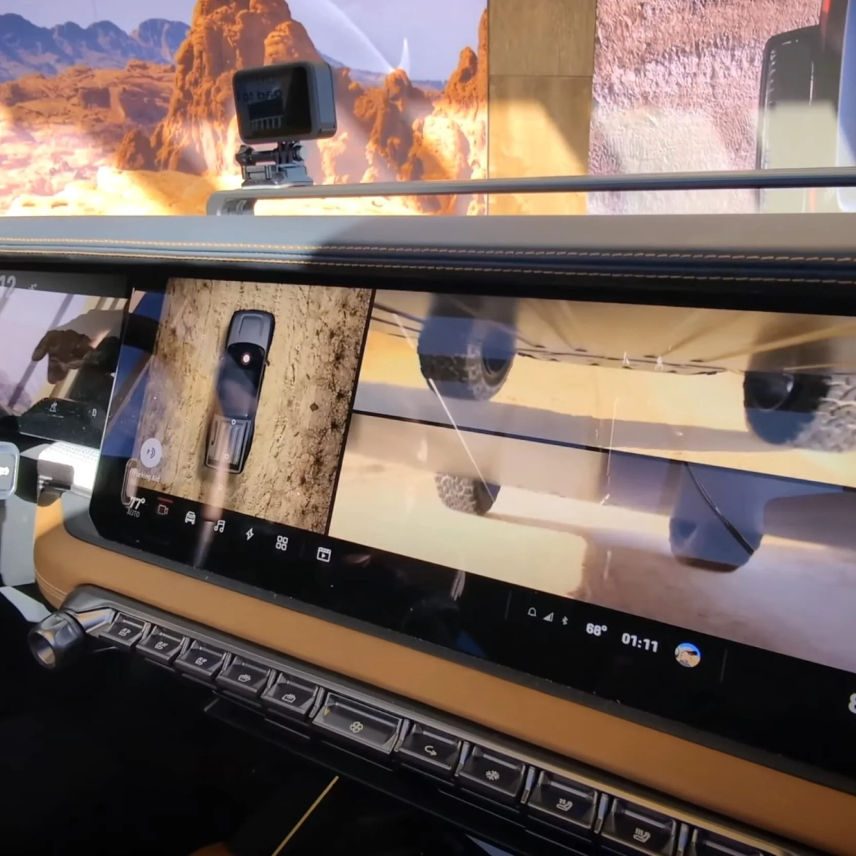 Scout SUV in an off-road environment